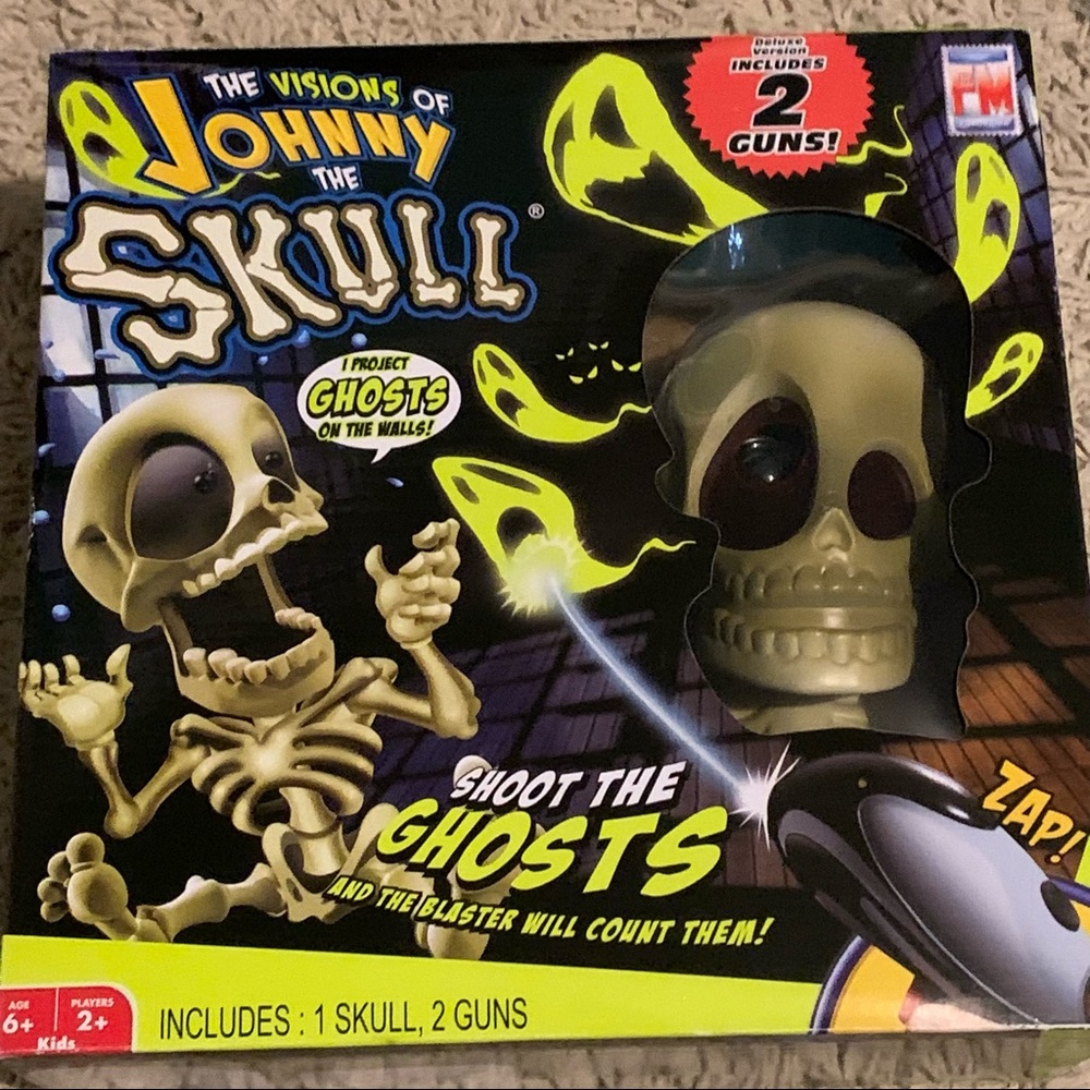 Johnny The Skull Ghost Laser Shooter 2 Player Sharper Image Game
